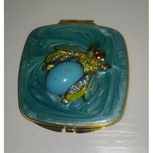 Spring Street Jeweled Bee Compact Mirror – Retired Collectible